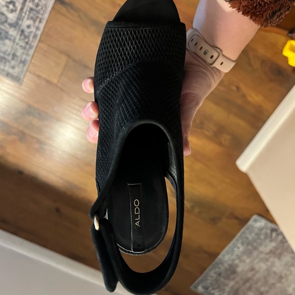 Aldo black open toe bootie - Picture 3 of 3